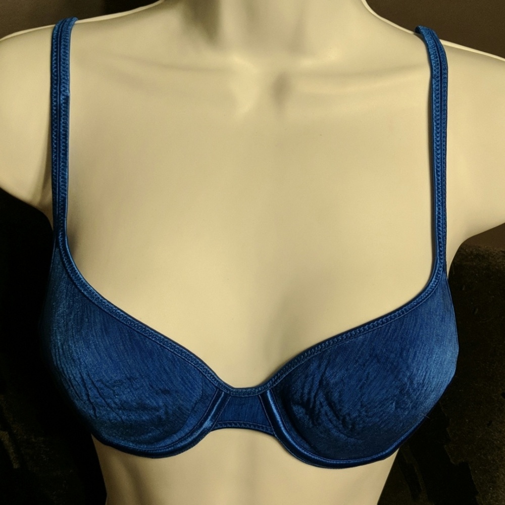 34A Vanity Fair Blue underwire soft cupped bra